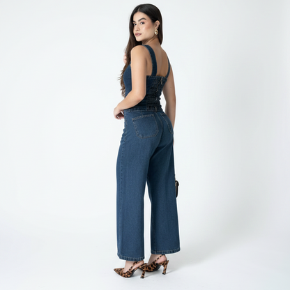 Calça Jeans Feminina Pantacourt Cintura Média BOGS