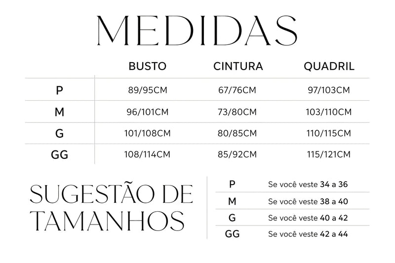 Tabela de Medidas